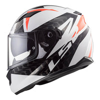 LS2 FF320 Stream EVO Commander Helmet - White / Black / Red (L) #LS2FF320COMWBRL