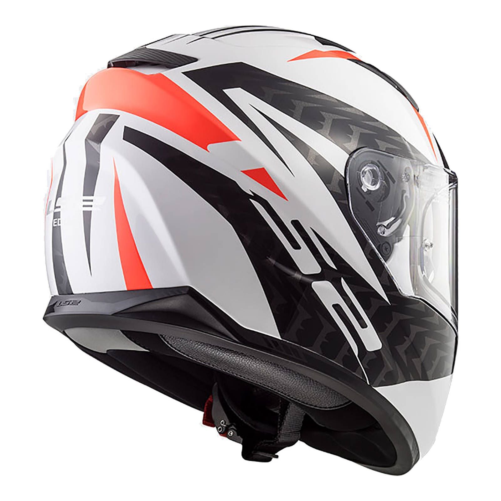 LS2 FF320 Stream EVO Commander Helmet - White / Black / Red (M) #LS2FF320COMWBRM