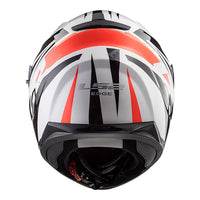 LS2 FF320 Stream EVO Commander Helmet - White / Black / Red (S) #LS2FF320COMWBRS