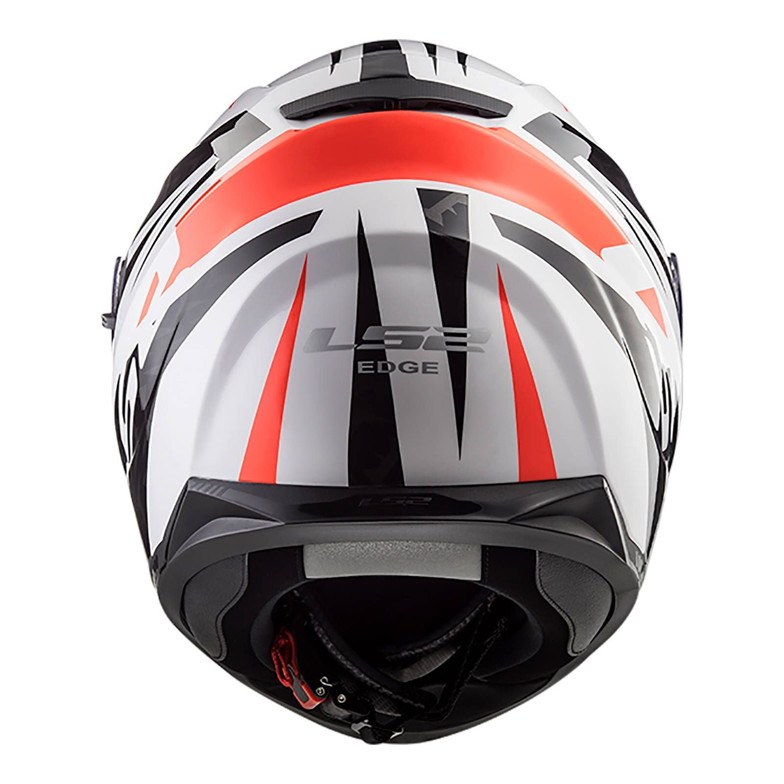 LS2 FF320 Stream EVO Commander Helmet - White/Black/Red (XL) #LS2FF320COMWBRXL