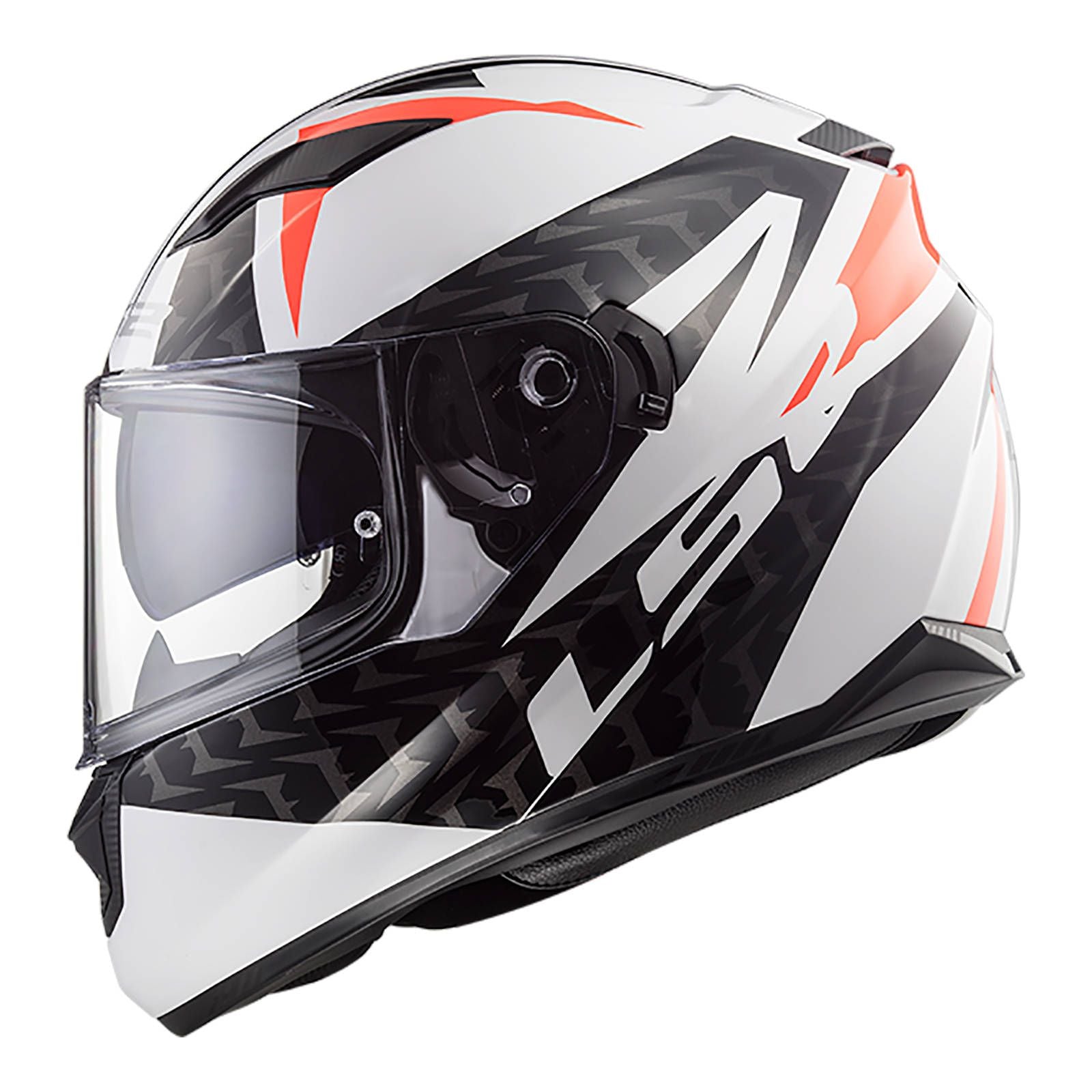 LS2 FF320 Stream EVO Commander Helmet - White/Black/Red (XS) #LS2FF320COMWBRXS