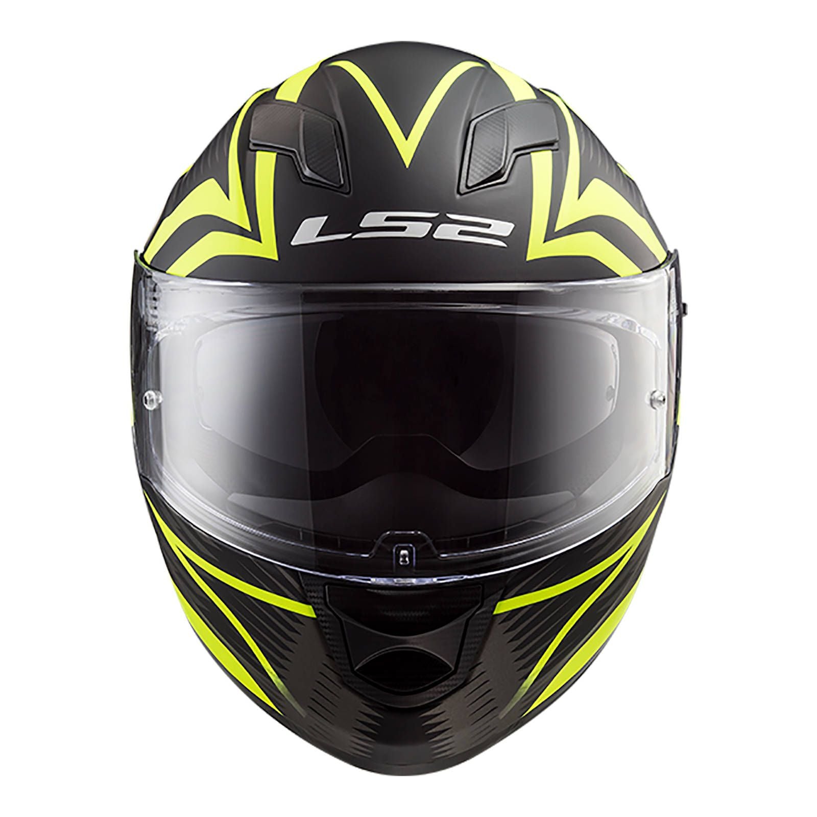 New LS2 FF320 Stream EVO Jink Helmet - Matte Black / Hi-Vis (L) #LS2FF320JINMBYL