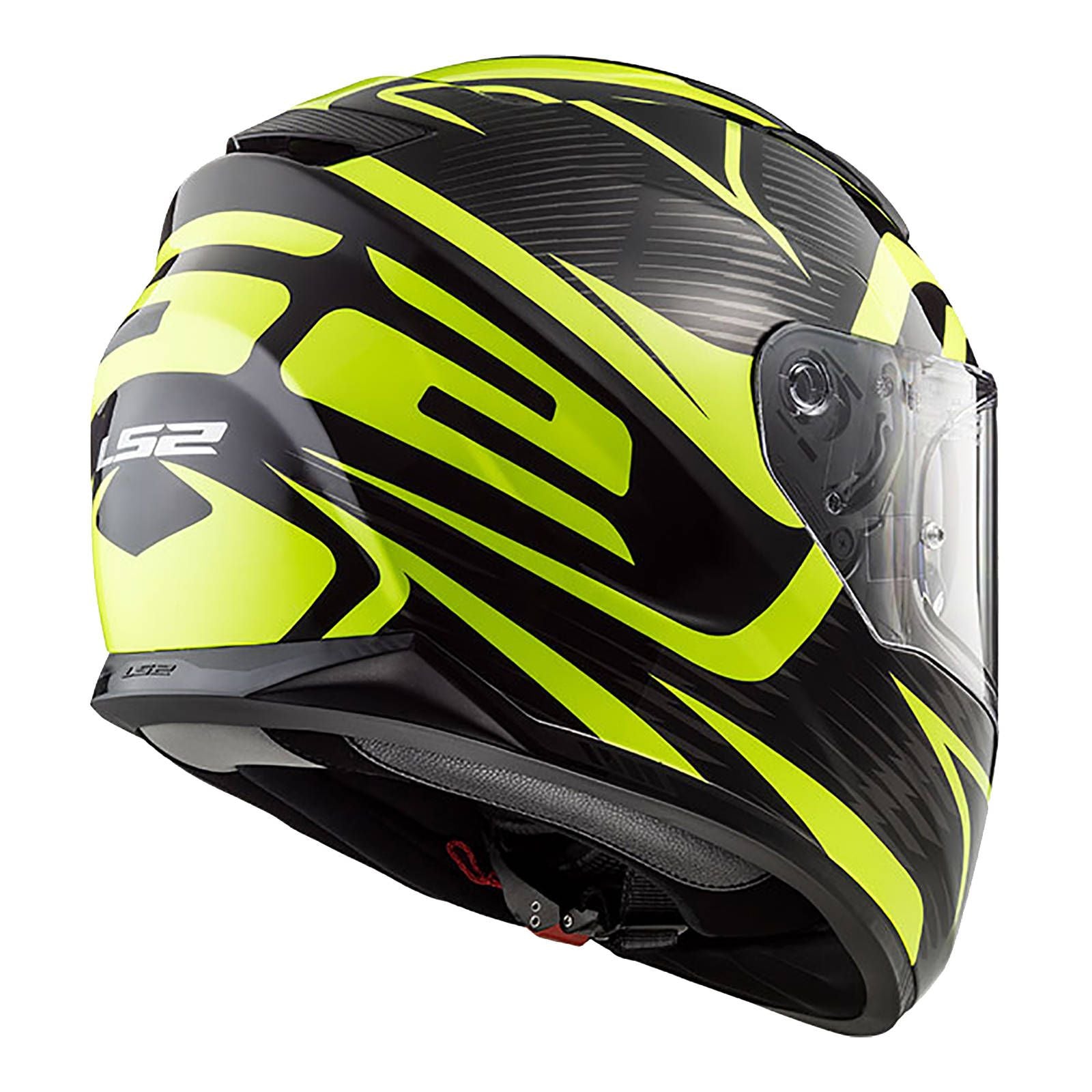 LS2 FF320 Stream EVO Jink Helmet - Matte Black / Hi-Vis (XL) #LS2FF320JINMBYXL