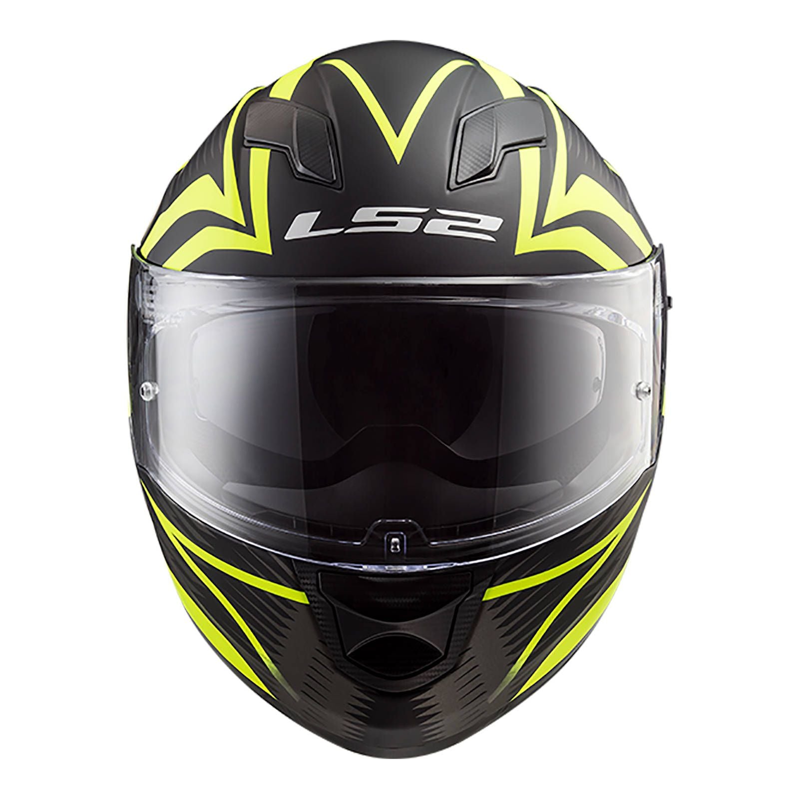 LS2 FF320 Stream EVO Jink Helmet - Matte Black / Hi-Vis (XS) #LS2FF320JINMBYXS