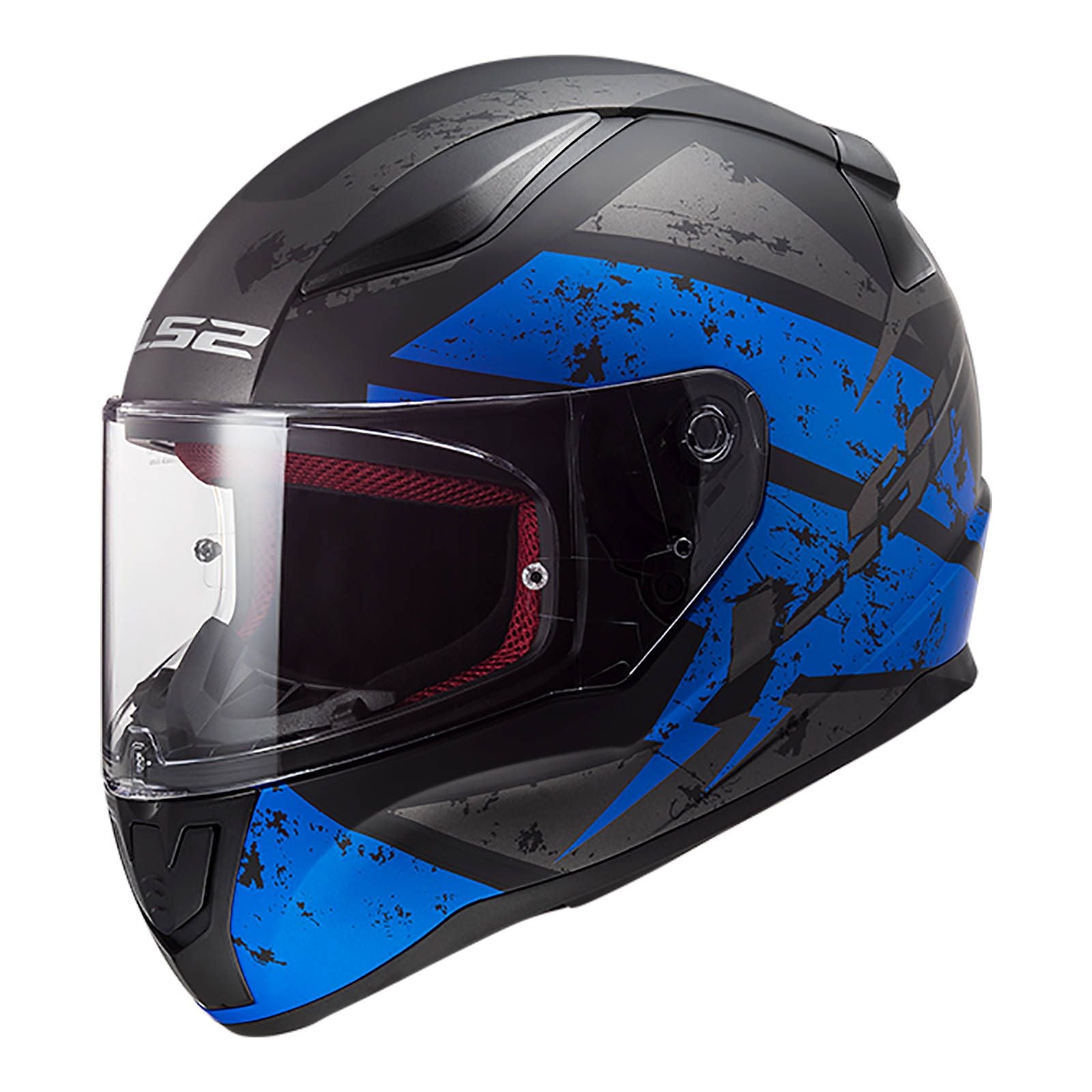 New LS2 FF353 Rapid Deadbolt Helmet - Matte Black / Blue (L) #LS2FF353DEAMBBL