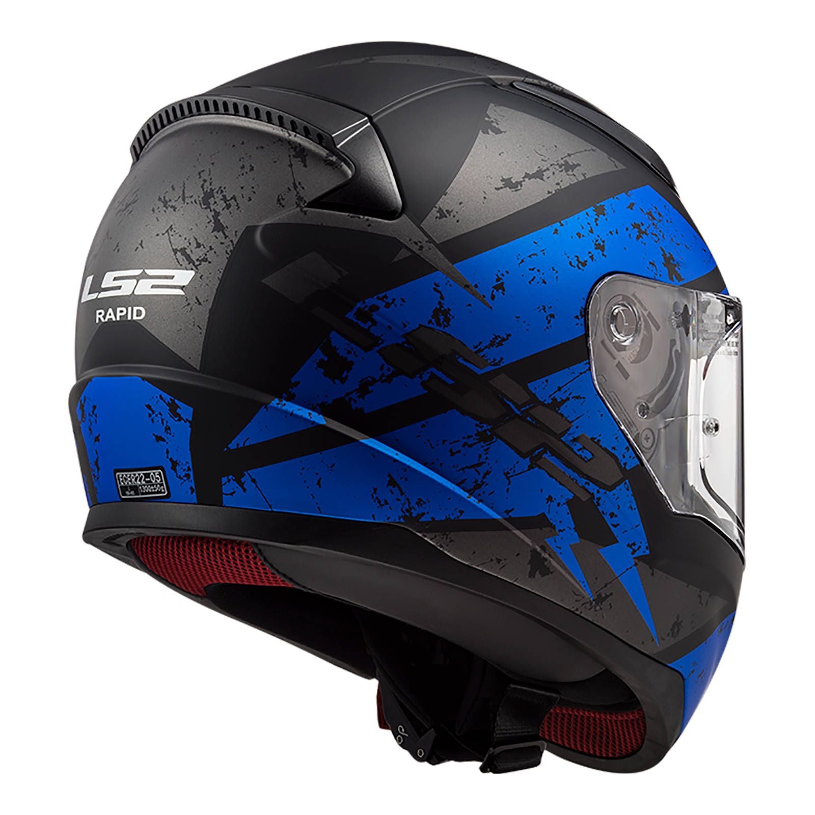 New LS2 FF353 Rapid Deadbolt Helmet - Matte Black / Blue (L) #LS2FF353DEAMBBL