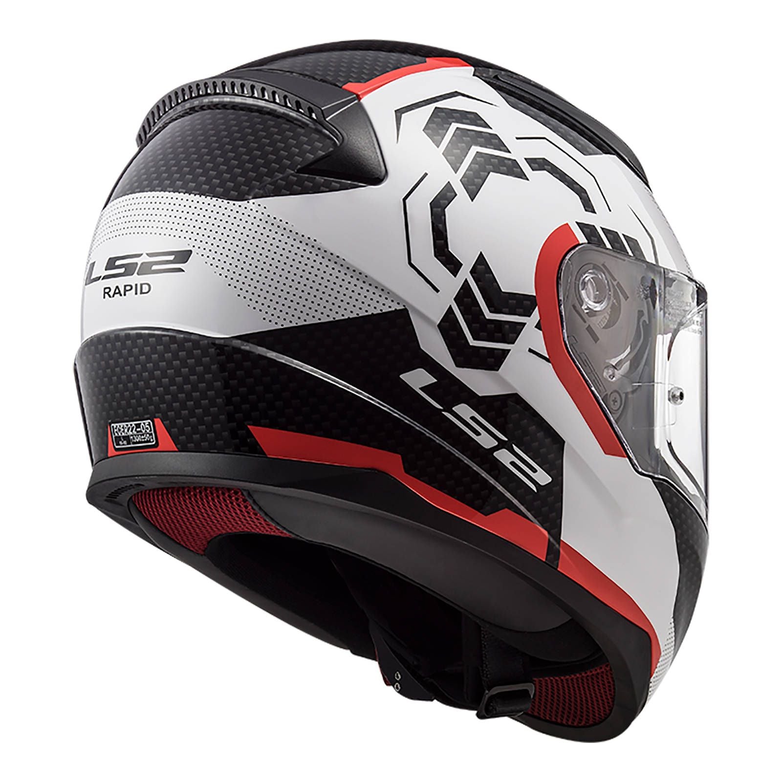 New LS2 FF353 RAPID GHOST WHT//BLK//RED 2XL LS2FF353GHWBR2XL