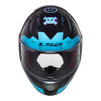 New LS2 FF353 Rapid Player Helmet - Black / Blue (L) #LS2FF353PLAYERL