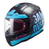 New LS2 FF353 Rapid Player Helmet - Black / Blue (XS) #LS2FF353PLAYERXS | Australian Moto Spares