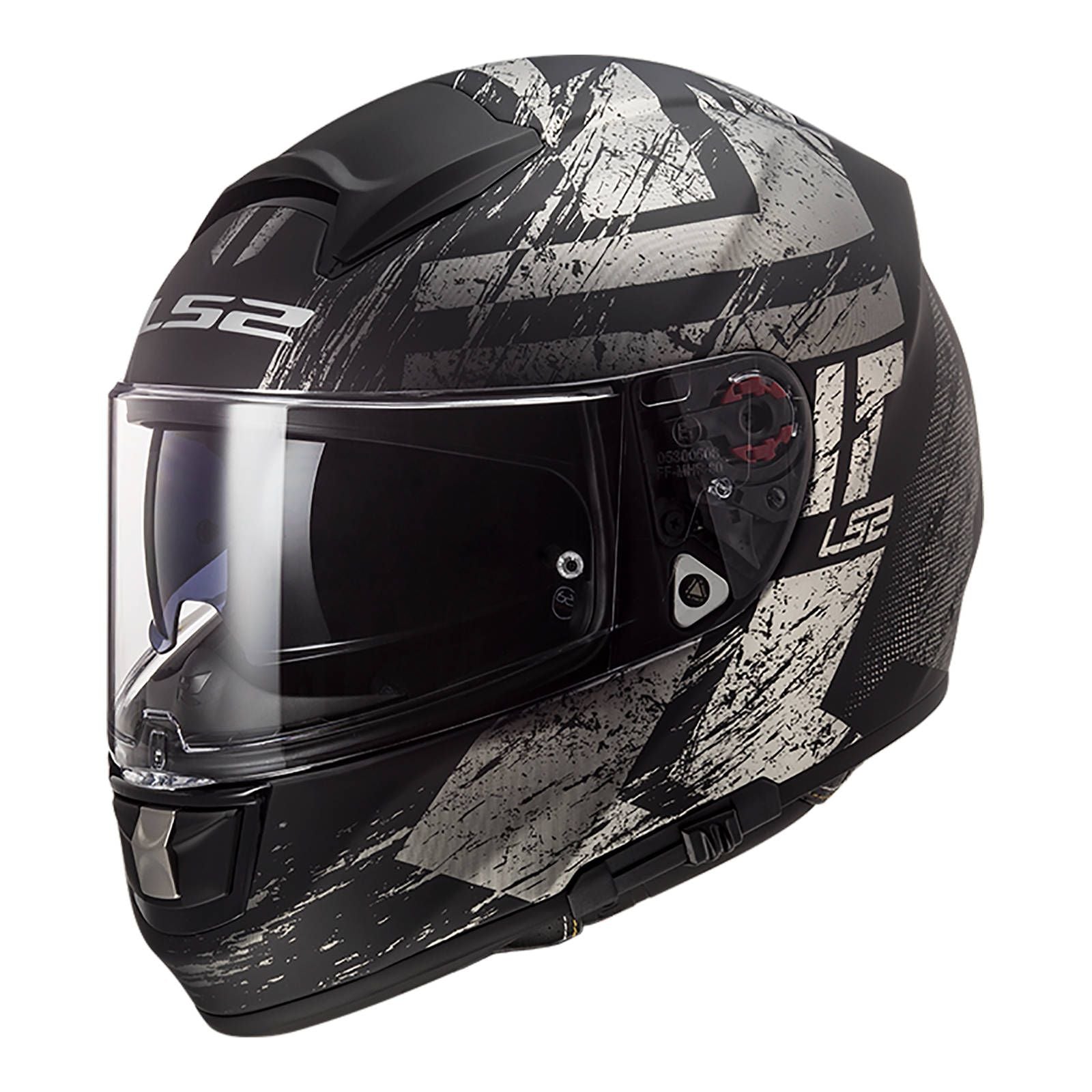 LS2 FF397 Vector EVO Hunter Helmet - Matte Black / Titanium (M) #LS2FF397HUMBTM