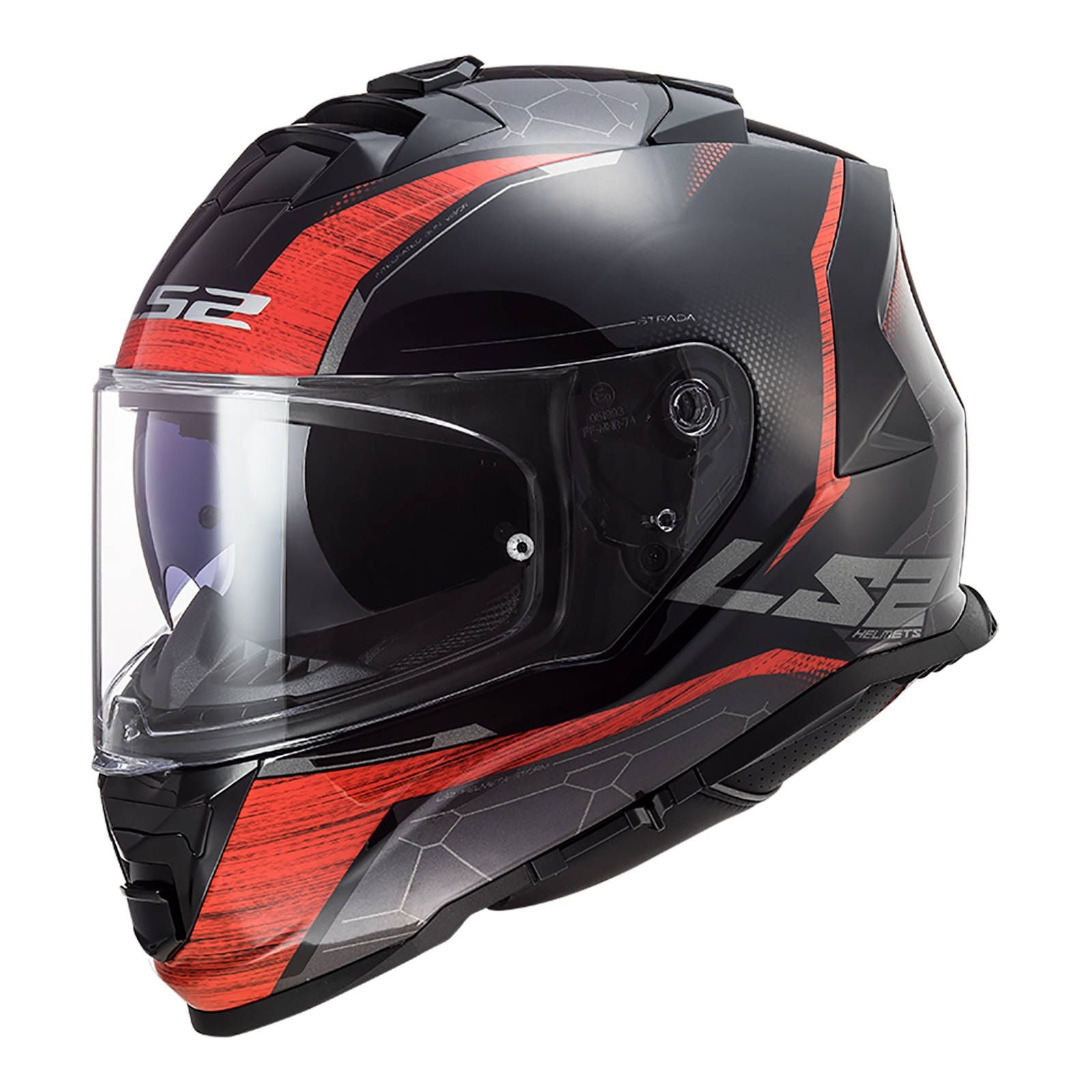 New LS2 FF800 Storm Classy Helmet - Black / Red (XL) #LS2FF800CLASBKRXL
