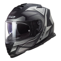 LS2 FF800 Storm Faster Helmet - Matte Black / Titanium (2XL) #LS2FF800FASMBT2XL