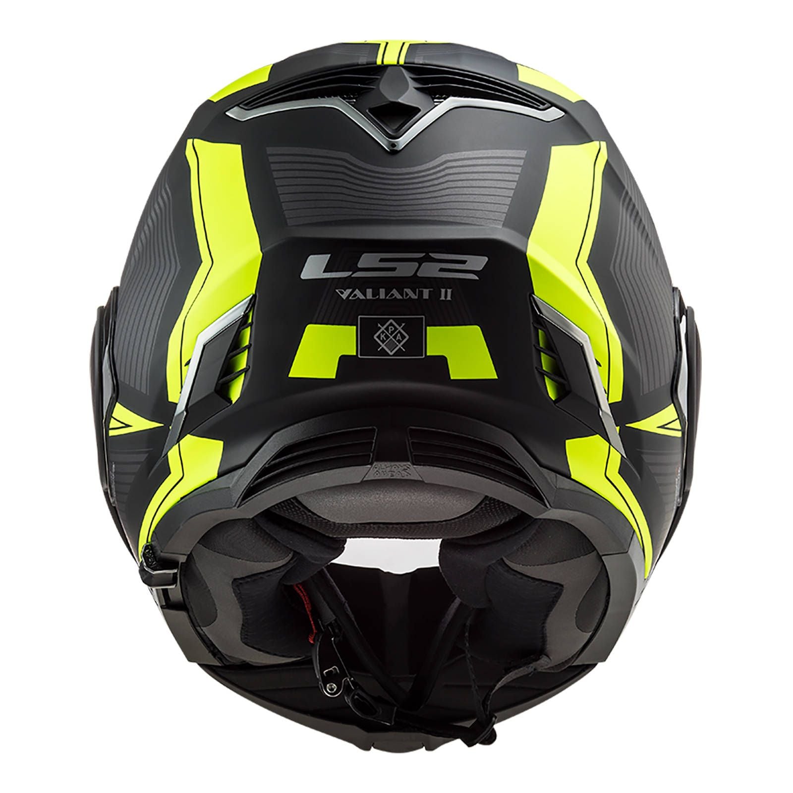 New LS2 FF900 Valiant II REVO Helmet - Matte Black / Hi-Vis (L) #LS2FF900REMBYL