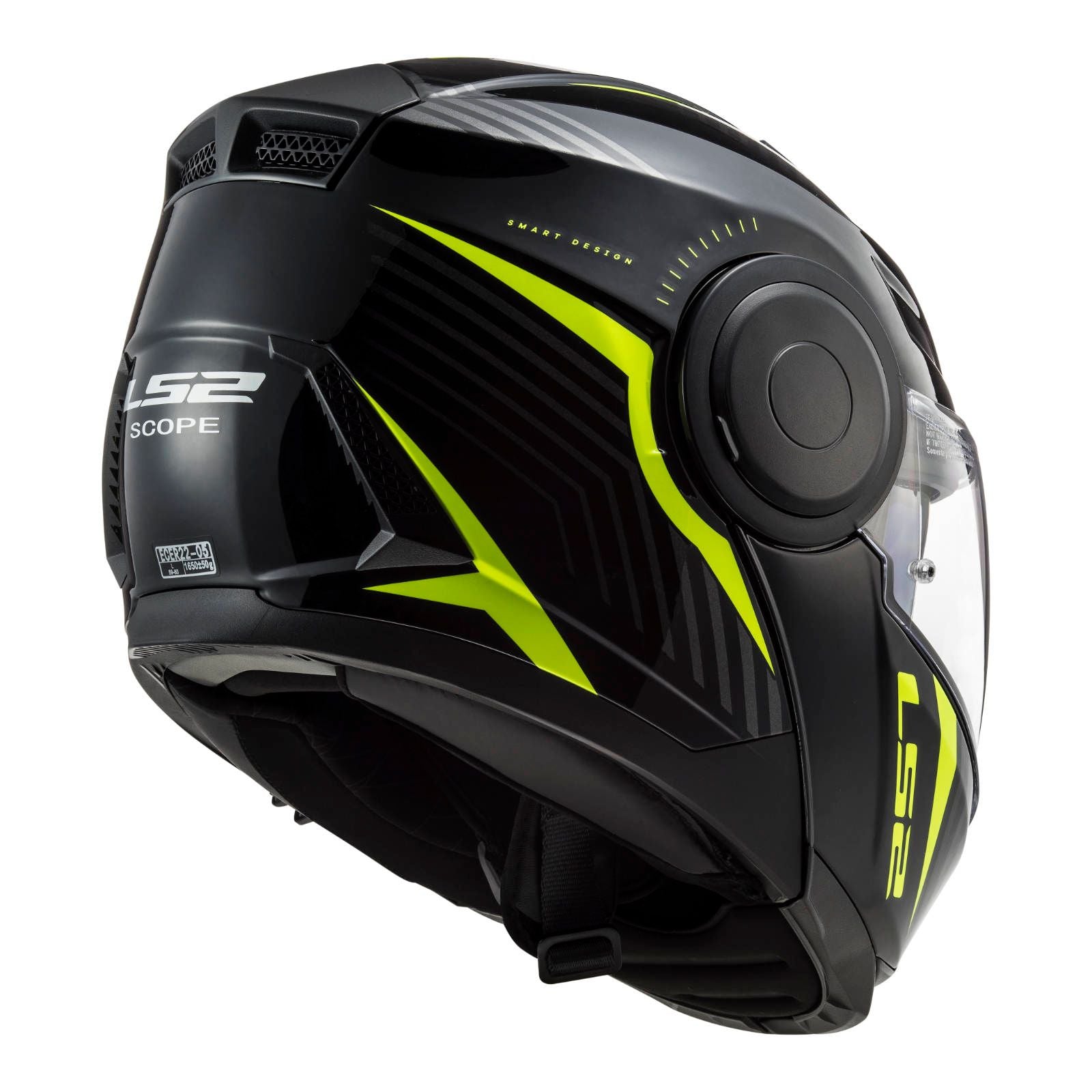 New LS2 FF902 Scope Skid Helmet - Black / Hi-Vis (2XL) #LS2FF902SKBKY2XL