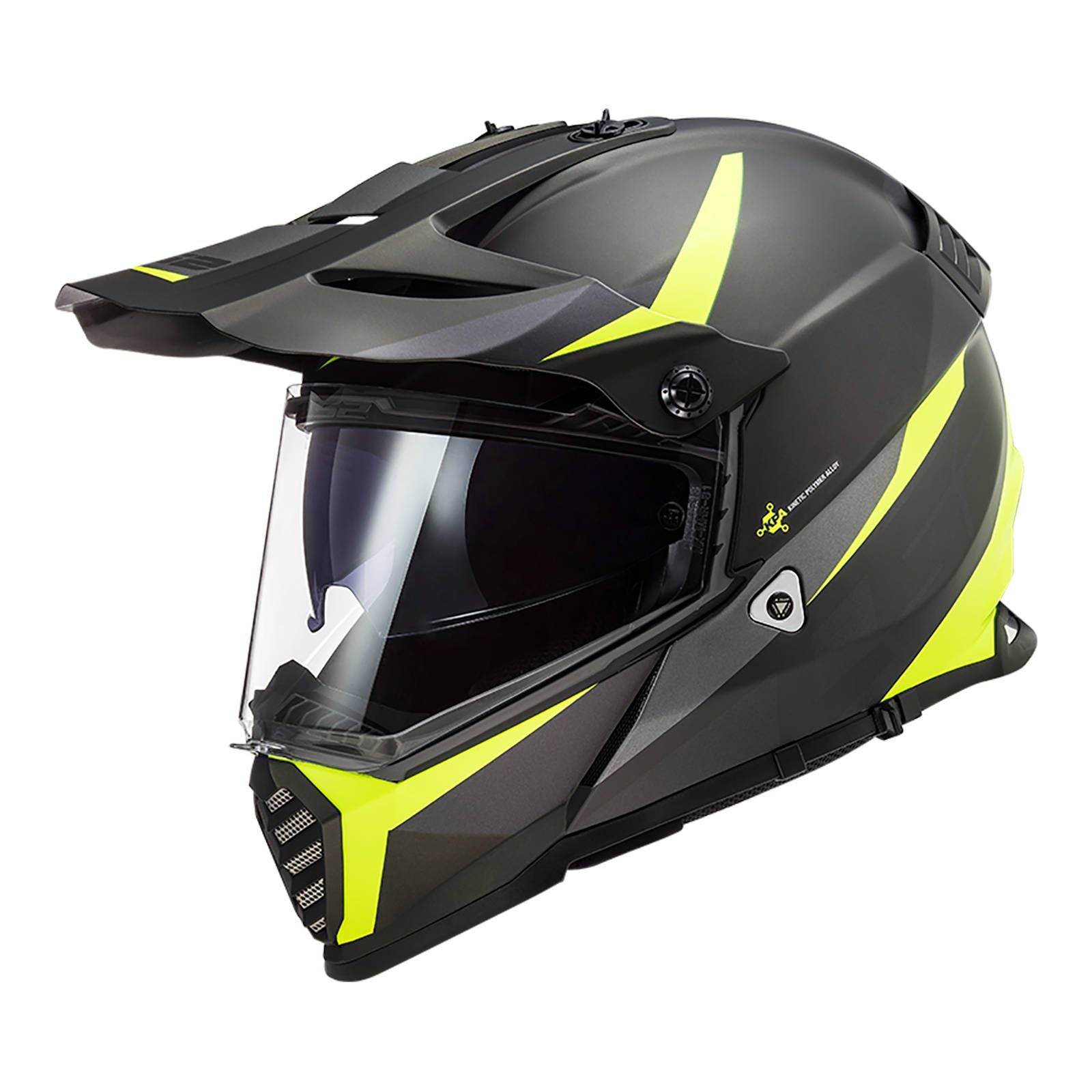 LS2 Pioneer Evo Router Helmet - Matte Black / Hi-Vis (2XL) #LS2MX436EROMBY2XL