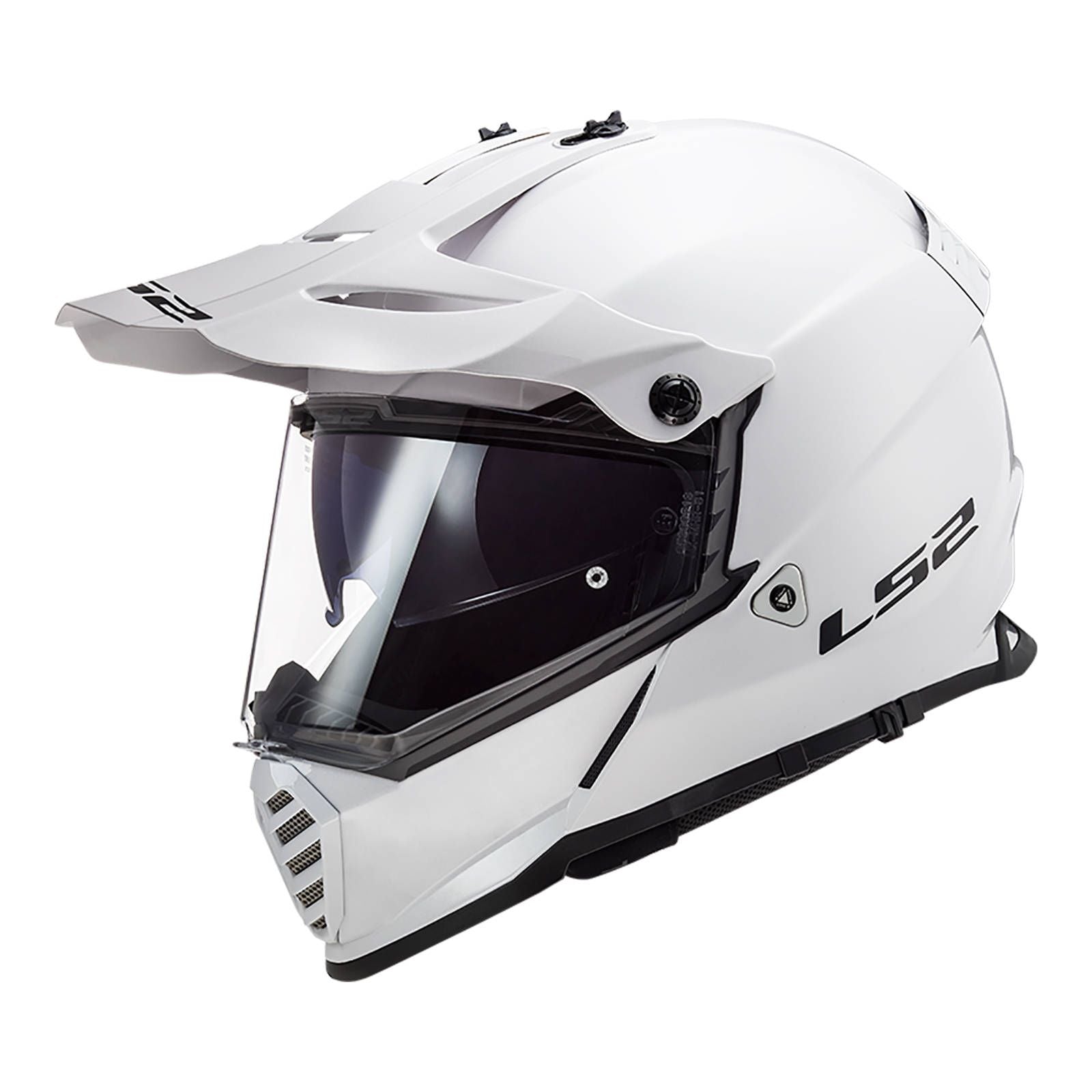 New LS2 Pioneer Evo Helmet - White (XS) #LS2MX436ESOLWXS