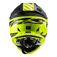 New LS2 MX437 Fast EVO Roar Helmet - Black / Hi-Vis (M) #LS2MX437ROMBYM