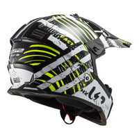 New LS2 MX437 Fast EVO Verve Helmet - Black / White (3XL) #LS2MX437VERVE3XL