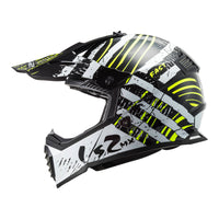 New LS2 MX437 Fast EVO Verve Helmet - Black / White (S) #LS2MX437VERVES