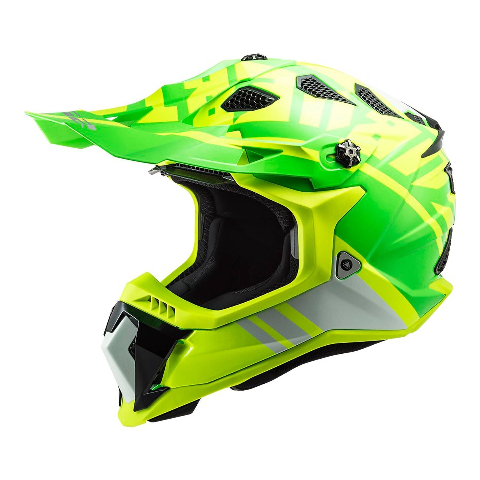 LS2 MX700 Subverter EVO Gammax Helmet - Green / Hi-Vis (2XL) #LS2MX700GAMGY2XL