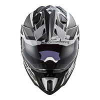 New LS2 Explorer Alter Helmet - Matte Black / White (3XL) #LS2MX701ALTMBW3XL