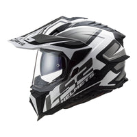 New LS2 Explorer Alter Helmet - Matte Black / White (3XL) #LS2MX701ALTMBW3XL