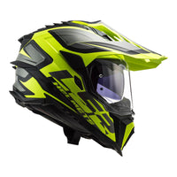 New LS2 Explorer Alter Helmet - Matte Black / Hi-Vis (L) #LS2MX701ALTMBYL