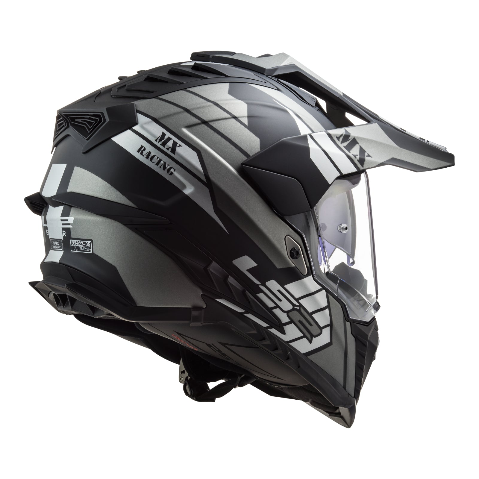 New LS2 Explorer Atlantis - Matte Titanium (S) #LS2MX701ATLMATTS