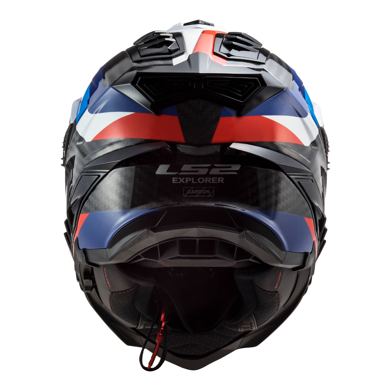 New LS2 Mx701 Explorer Carbon Frontier Helmet Black/Blue LRG LS2MX701EXPCBLKTITL
