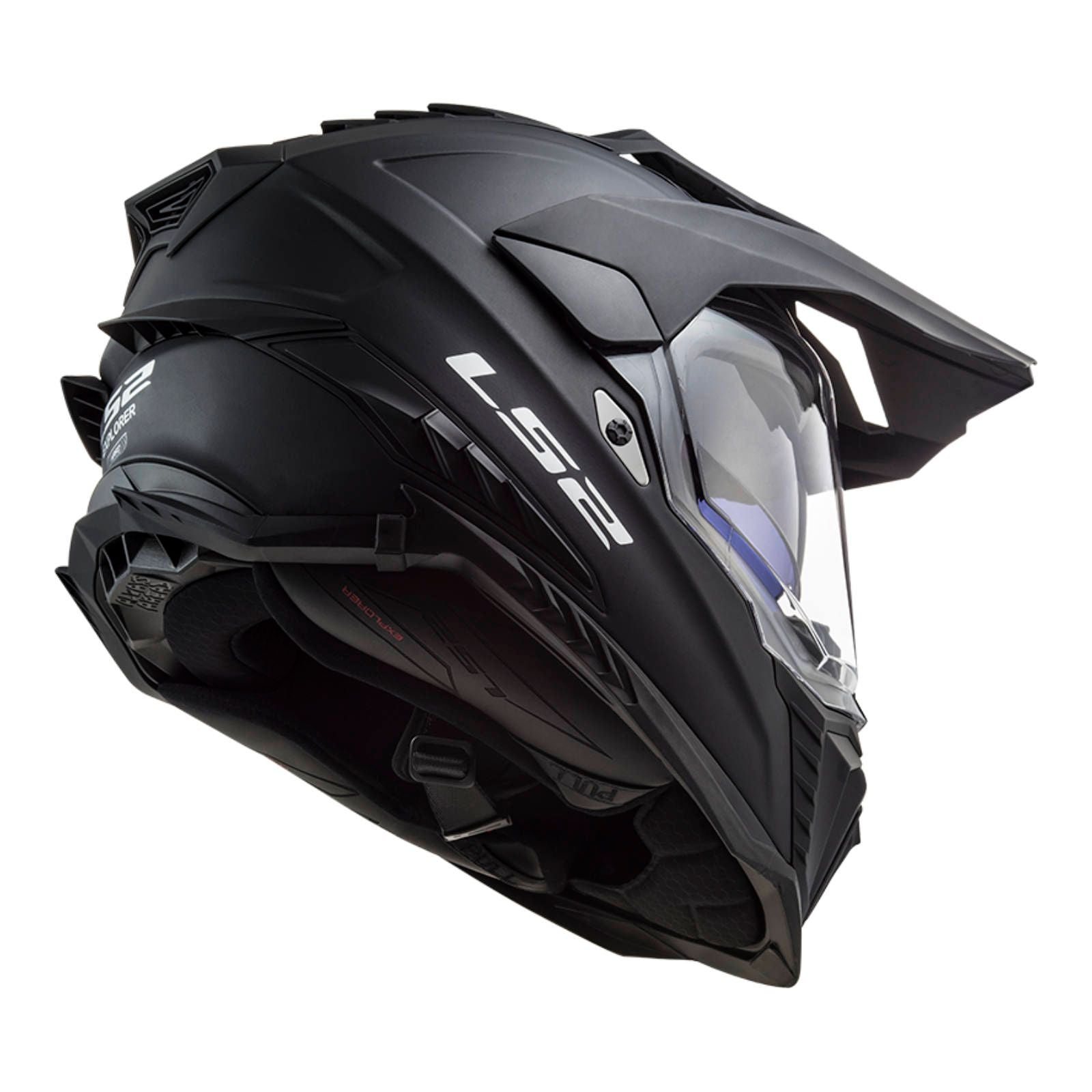 New LS2 Explorer Helmet - Matte Black (L) #LS2MX701SOLMBL
