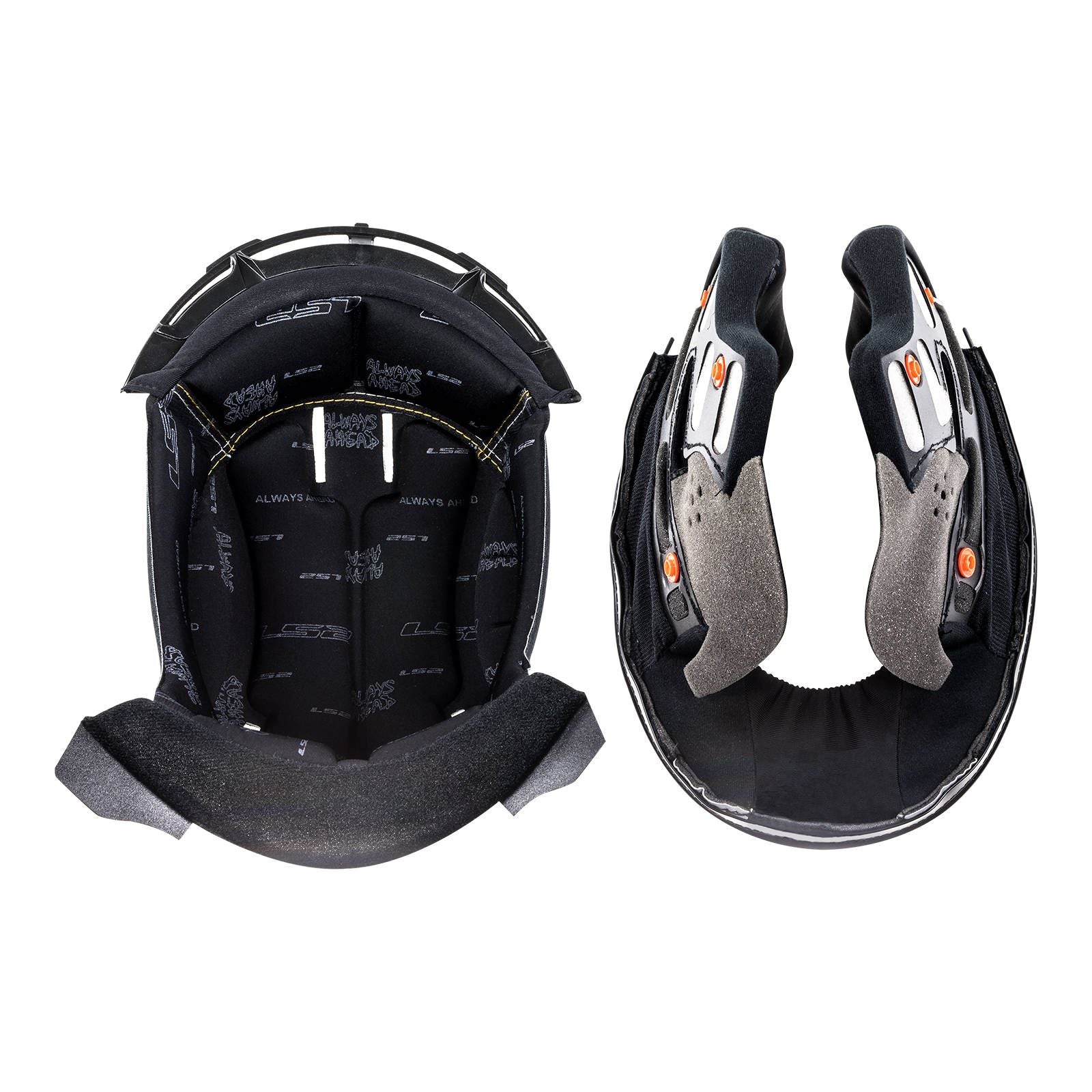 New LS2 FF399 Valiant Helmet Liner / Cheek Pad Set - 2XL #LS2Z800103992XL