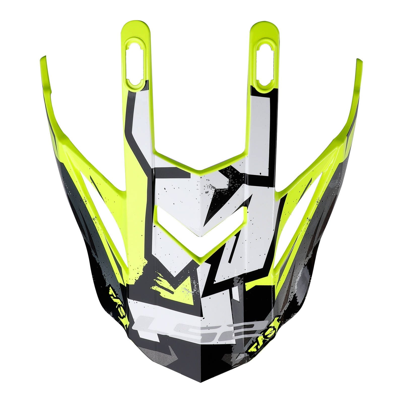 New LS2 MX437 Fast Evo Helmet Peak Crusher Black HI-VIS Yellow #LS2Z800437PEK26