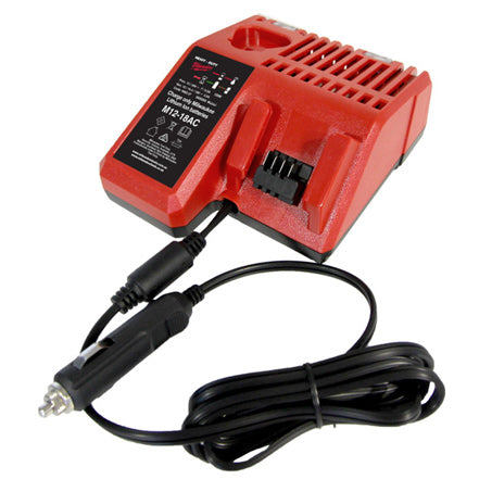 New Milwaukee M12 & M18 Automotive Charger 12v & 18v 1y Warranty - M12-18AC