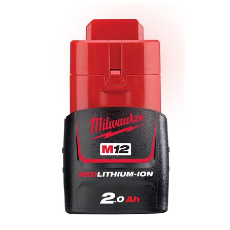 New Milwaukee M12 2.0Ah Redlithium-Ion Compact Battery Pack 12v 1y Warranty