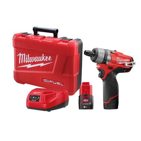 New Milwaukee M12 Fuel 1/4In Hex 2-Speed Screwdriver Kit 12v 1y Warranty