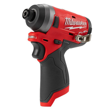 New Milwaukee M12 Fuel 1/4In Hex Impact Driver 12v 1y Warranty-M12FID-0