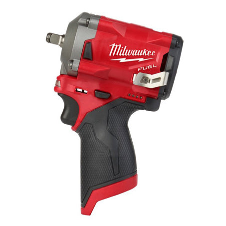 Milwaukee M12 Fuel 3/8In Stubby Impact Wrench With Friction Ring 12v 1y Warranty