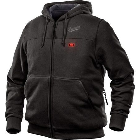 New Milwaukee M12 Heated Hoodie Black - L 12v 1y Warranty - M12HHBLACK9-0L