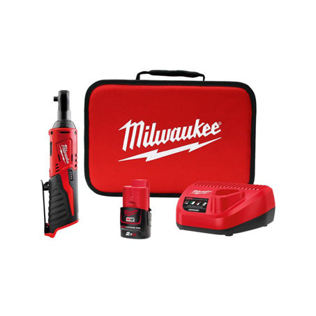 New Milwaukee M12 Cordless 3/8In Impact Ratchet Kit 12v 1y Warranty - M12IR-201B