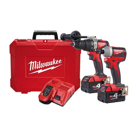 New Milwaukee M18 2 Piece Power Pack 2A2 18v 1y Warranty - M18BLPP2A2-402C