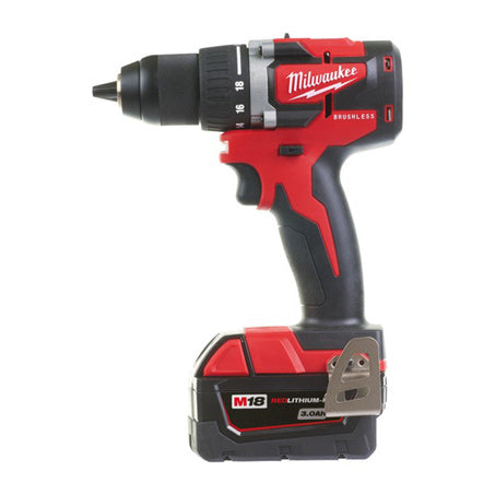 New Milwaukee M18 13Mm Compact Brushless Drill/Driver Kit 18v 1y Warranty