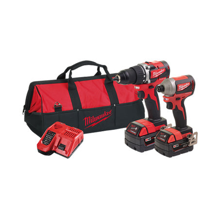 New Milwaukee M18 2 Piece Power Pack 2A 18v 1y Warranty - M18CBLPP2A-302B | Australian Moto Spares