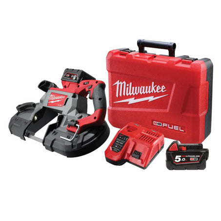 New Milwaukee M18 Fuel Deep Cut Band Saw Kit 18v 1y Warranty - M18CBS125-502C