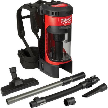 New Milwaukee M18 Fuel 3-In-1 Backpack Vacuum 18v 1y Warranty - M18FBPV-0