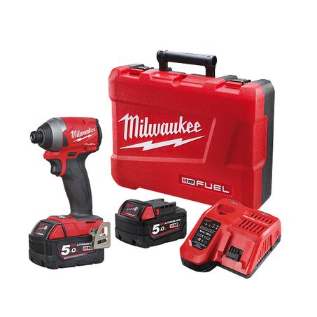 New Milwaukee M18 Fuel 1/4In Hex Impact Driver Kit 18v 1y Warranty-M18FID2-502C