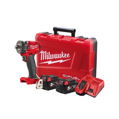 Milwaukee M18 Fuel 1/2In Compact Impact Wrench With Pin Detent Kit 18v 1y WTY