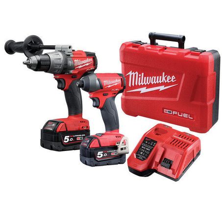 New Milwaukee M18 Fuel 2 Piece Power Pack 2C2 18v 1y Warranty - M18FPP2C2-502C