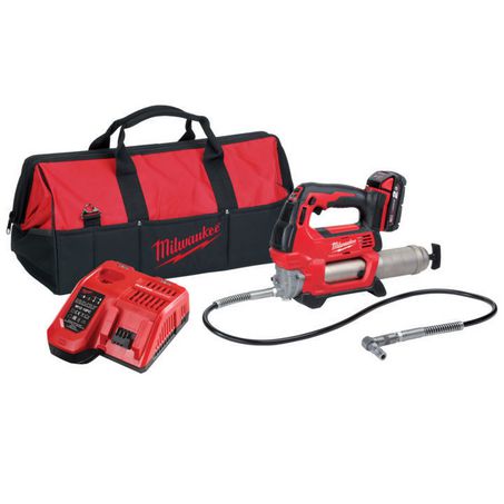 New Milwaukee M18 Cordless 2-Speed Grease Gun Kit 18v 1y Warranty - M18GG-201B | Australian Moto Spares