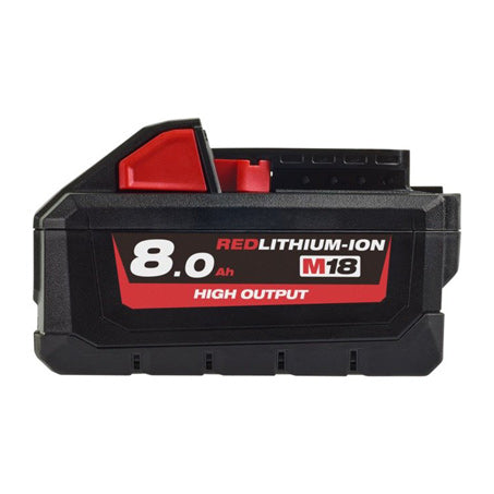 New Milwaukee M18 Redlithium-Ion High Output 8.0Ah Battery Pack 18v 1y Warranty | Australian Moto Spares