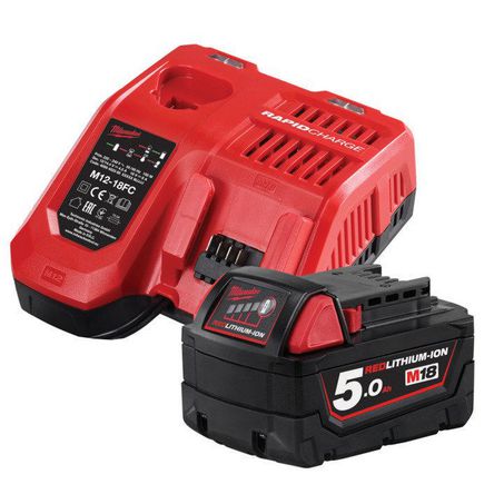 New Milwaukee M18 5.0Ah Redlithium-Ion Starter Pack 12v & 18v 1y Warranty